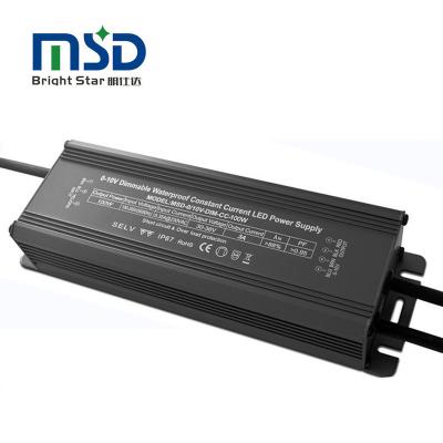 China waterproof led power supply 0-10V 250*44*32mm dimmable led driver 100W 200W 300W 24V constant current changing power supply for sale