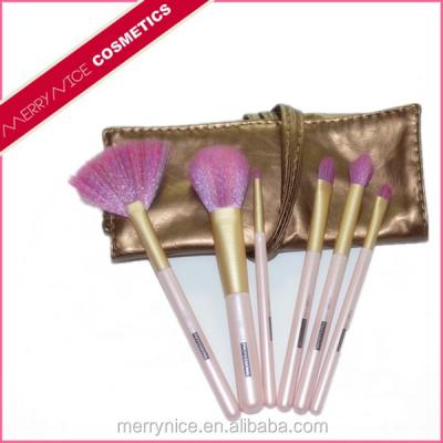 China Angular Blush 6pcs customized cosmetic fashion make up brush set for sale