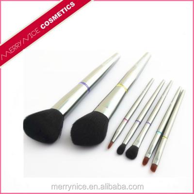 China Elegant Merrynice hottest aluminum makeup brushes metal handle custom cosmetic brushes for sale