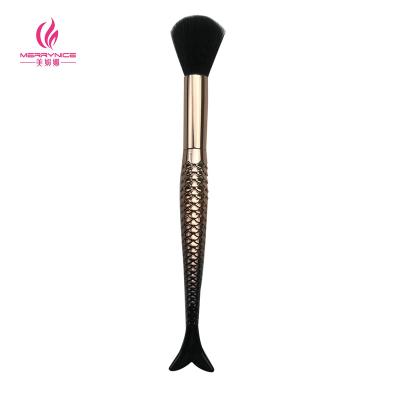 China Angular Blush Merrynice Custom Mermaid Fish Makeup Brushes fish shape makeup brush fish skin brush for sale