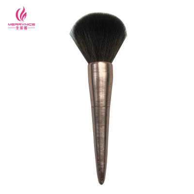 China Angular Blush Merrynice hot selling gloden single synthetic hair powder makeup face brush for sale