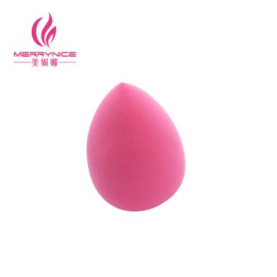 China Angular Blush Merrynice hot rose red water drop shape latex-free sponge makeup blender for sale