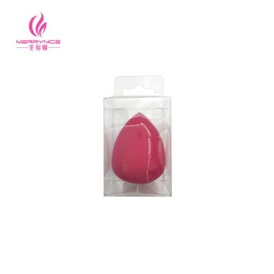 China Angular Blush Merrynice hot pink water drop shape latex-free sponge makeup blender for sale