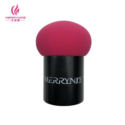 China Angular Blush Merrynice hot selling pink mushroom single foundation sponge blender for sale