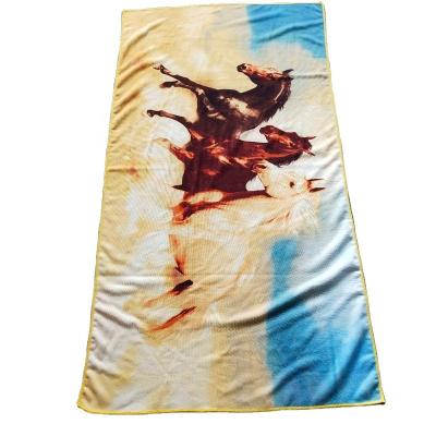 China Microfiber QUICK DRY Towel New Product Digital Printing Beach Towel for sale