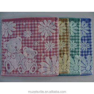 China QUICK DRY cotton cartoon hand towel jacquard design for sale