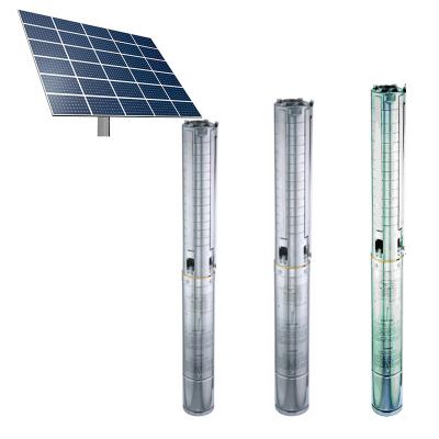 China Yequla de yelanga d'enzulu d'Impompo irrigation solar water pump system 50 Hz 4 inch solar deep well pump for sale