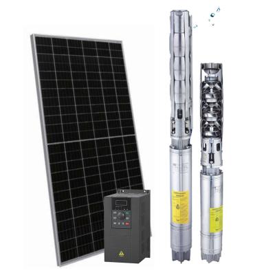 China Irrigation 5 inch solar water pump 50 Hz solar pump ss304 submersible solar pumps for agriculture drip irrigation pumps for sale