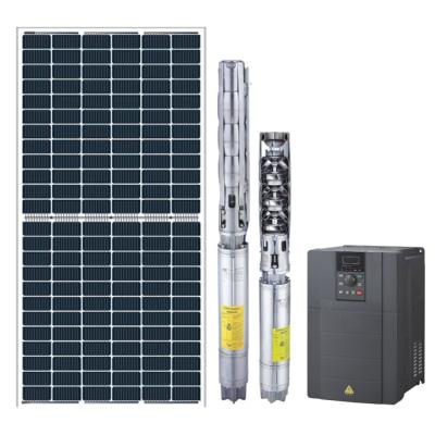 China Agricultural high quality long time span solar irrigation water pump system for farm irrigation solar submersible pump system for sale