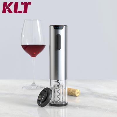 China Viable Rechargeable Electric Automatic Wine Bottle Opener Corkscrew Openers with Foil Cutter and USB Charging Cable - Blue Bottleopener for sale