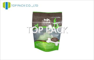 China Aluminum Foil Standing Pet Food Bag Clear Window Ziplock Moisture Barrier for sale