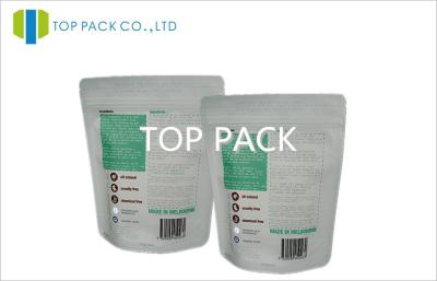 China White Matte Finish MOPP Healthy Food Standing Ziplock Packaging Pouch Custom Printing for sale