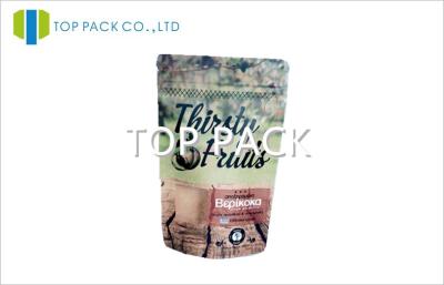 China Matte Finish Customized Packaging Bag for Snack Top Zipper with Tear Notch for sale