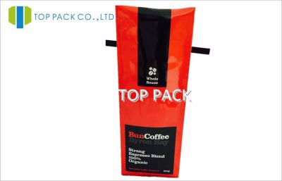 China 100g Side Gusset Stand Up Coffee Bags Foil Lamination Tin Tie Valve for sale