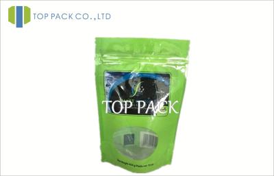 China Coffee Plastic Stand Up Food pouches With Oval Window 10C Thickness for sale