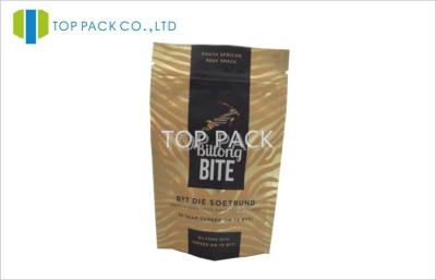 China 50g Custom Printed Ziplock aluminum Foil Snack Packaging Bags For Dry Beef for sale