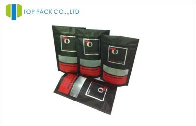 China Black Matte Printing Healthy Food Bag 350g Capacity Resealable Top for sale