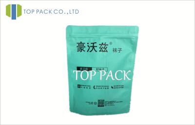 China Small Plastic Custom Food Packaging  With Window For Socks Packaging MOPP VMPET PE for sale