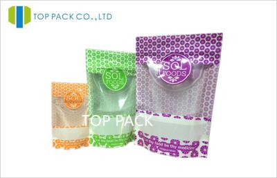 China Plastic Resealable Stand Up Food Pouches packaging For Candy for sale