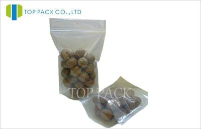 China Plain Clear Food Packaging Bags For Nuts Packaging , 2 Layers PET / PE Plastic for sale