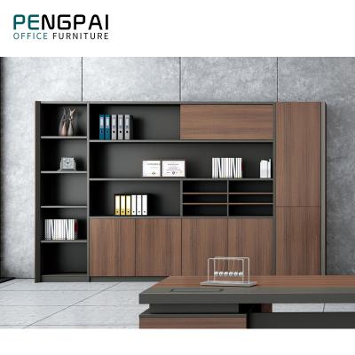 China Waterproof and Scratch Resistant Pengpai Filing Cabinet Modern Office Wall Cabinet Wood Filing Cabinet for sale