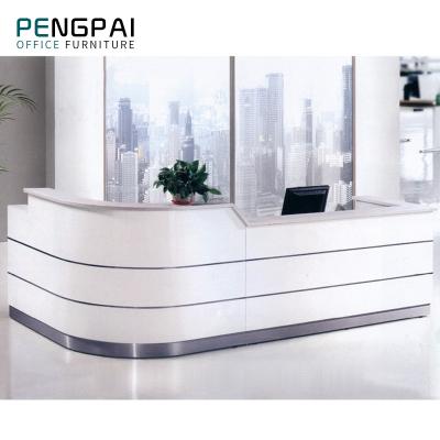 China Waterproof And Scratch Resistant Hair Salon / Office Reception Counter Table Custom Design for sale