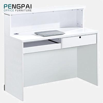 China Waterproof And Scratch Resistant White 2 Person Rectangle Nail Salon Reception In Dubai for sale