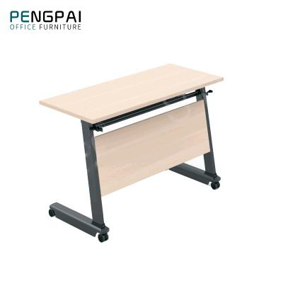 China Office Foldable Design Meeting Conference Desk Computer Training Adjustable Folding Table for sale