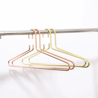 China Nordic Lightweight Luxury Strong Rough Jacket Suit Hanger Metal Diameter Wire Load Bold Style Hanger for Cloth for sale