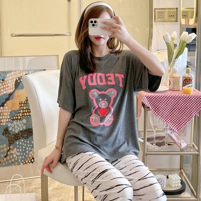 China 2022 New Autumn Women's Pajamas Cartoon Lovely Pajamas Breathable Cute Pajamas New High Quality Nightgowns Sleepwear for sale