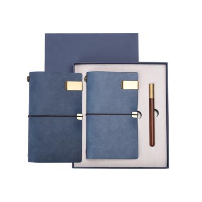 China Europe Business Premium Classic Ideas Gift Corporate Sets With 5A School Notebook Custom Leather Set for sale