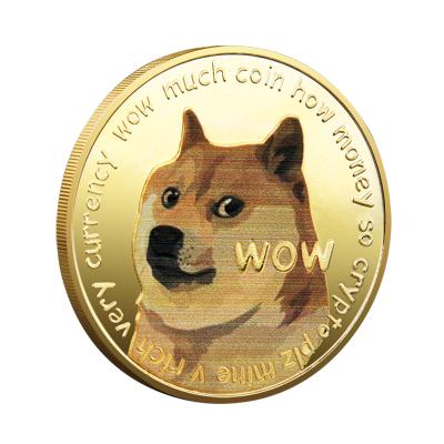 China Custom Europe 2021 Golden New Doge Dogecoin Coin Souvenir Coin for sale