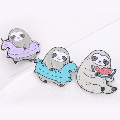 China Gold Nickel Free Metal Cartoon Enamel Pin Lapel Pin OEM Manufacturer China Hard Enamel Pin Badge Maker for sale