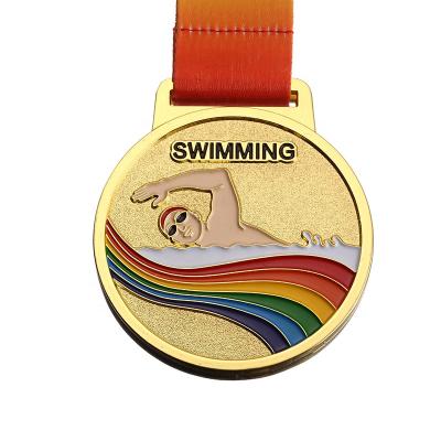 China China factory direct sale custom finisher sport medals swimming souvenir medallion for sale