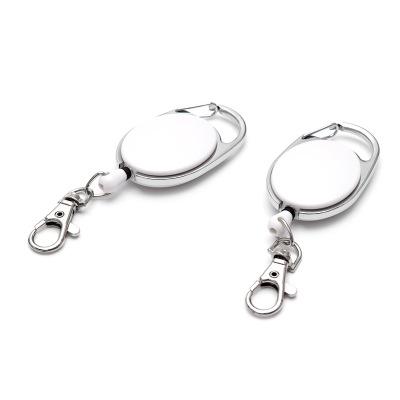 China Eco Friendly Wholesale Custom Retractable Metal Carabiner Retractable Key Chain Retractable Key Chain for sale