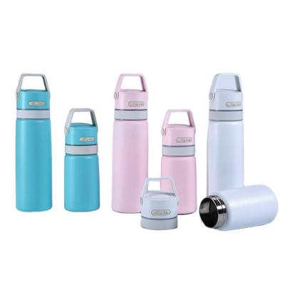 China Double Wall Sustainable Stainless Steel Speaker Smart Water Bottle for sale