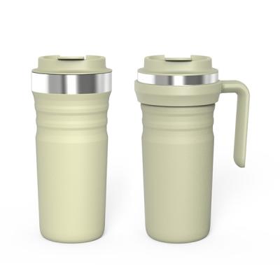 China PORTABLE Stainless Steel Vacuum Cup With Cover Desktop Water Bottle for sale