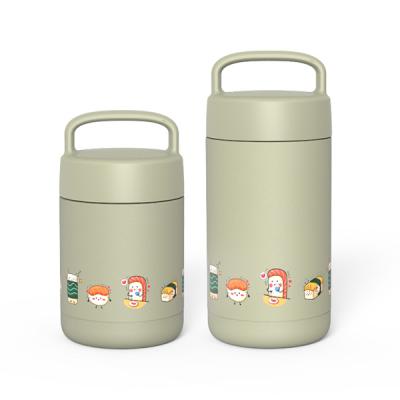 China PORTABLE Outdoor Food Vacuum Flask Stainless Steel Thermos Food Container Jar for sale