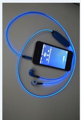 China Led Luminous Neon Bluetooth Stereo Headset With Microphone Night Lighting For iPhone for sale