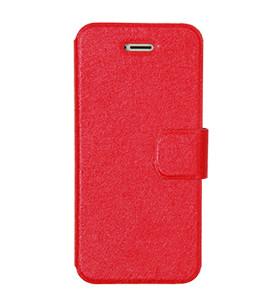 China Beautiful Pantone Magnetic Flip Apple Iphone Leather Case With Camera Hole for sale