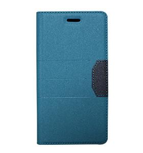 China Blue PU / Genuine Leather Apple iPhone Leather Case With Card Holder for sale