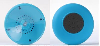 China beautiful yellow / blue round Waterproof Portable Wireless Bluetooth Speakers for sale