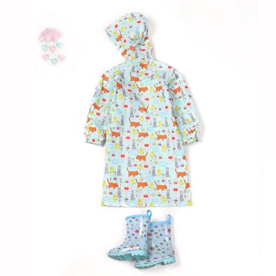 China Lightweight Custom Waterproof Bachelorette Rainwear Waterproof Raincoat Jacket With Cartoon Print Raincoat for sale