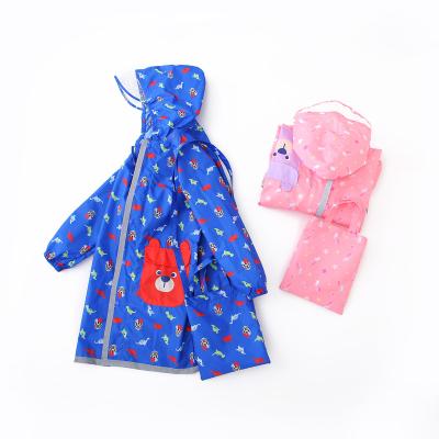 China Single Rainwear Factory Customized Child Raincoat Sleeve Rain Poncho Raincoat For Kids for sale