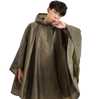 China Bachelor Rainwear Fashion Adult Women Men Waterproof Long Hooded Raincoat For Climbing Outdoor Travel Fishing Hiking Thickened for sale