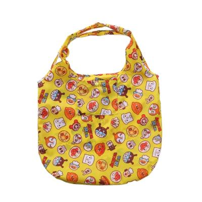 China Eco-friendly Cartoon Bag Eco-Friendly Collapsible Foldable Shopping Bag Cotton Collapsible Shopping Bag for sale