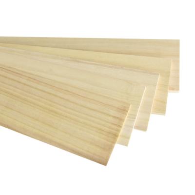 China China factory sale 100% eco-friendly paulownia wood panel diy paulownia slats wood for sale