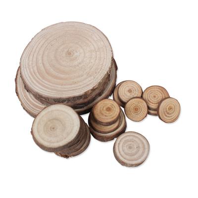 China China Wholesale Custom Coasters Thin Wood Slices Large Pine Wood Round Discs For Crafts Decoration for sale