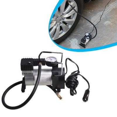 China Vehicles Single Cylinder Pump Vehicle Electric Metal-air Compressor Portable 12V Air Pump for sale