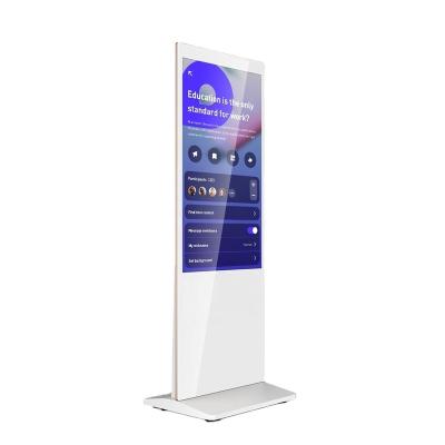 China Indoor Floor Standing Goodview 55 inch 1080p Vertical Digital Aluminum Alloy Frame Hotel Advertising Machine Screen Kiosk Players Kiosk for sale